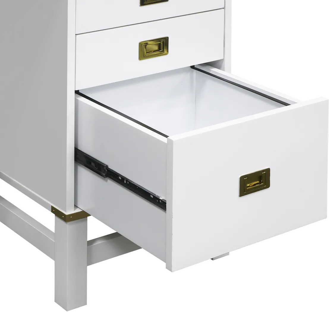 Deliola White Double File Desk - Thumbnail - Image 6