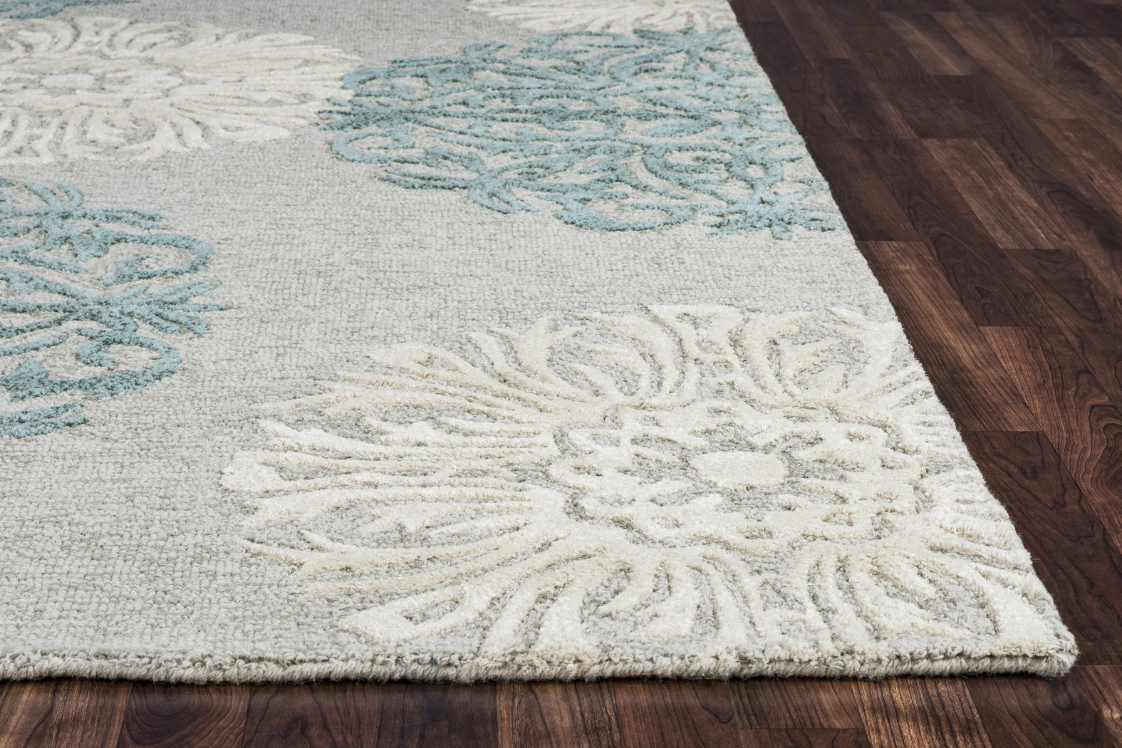 Delis Blue 3' x 5' Rug - Thumbnail - Image 2
