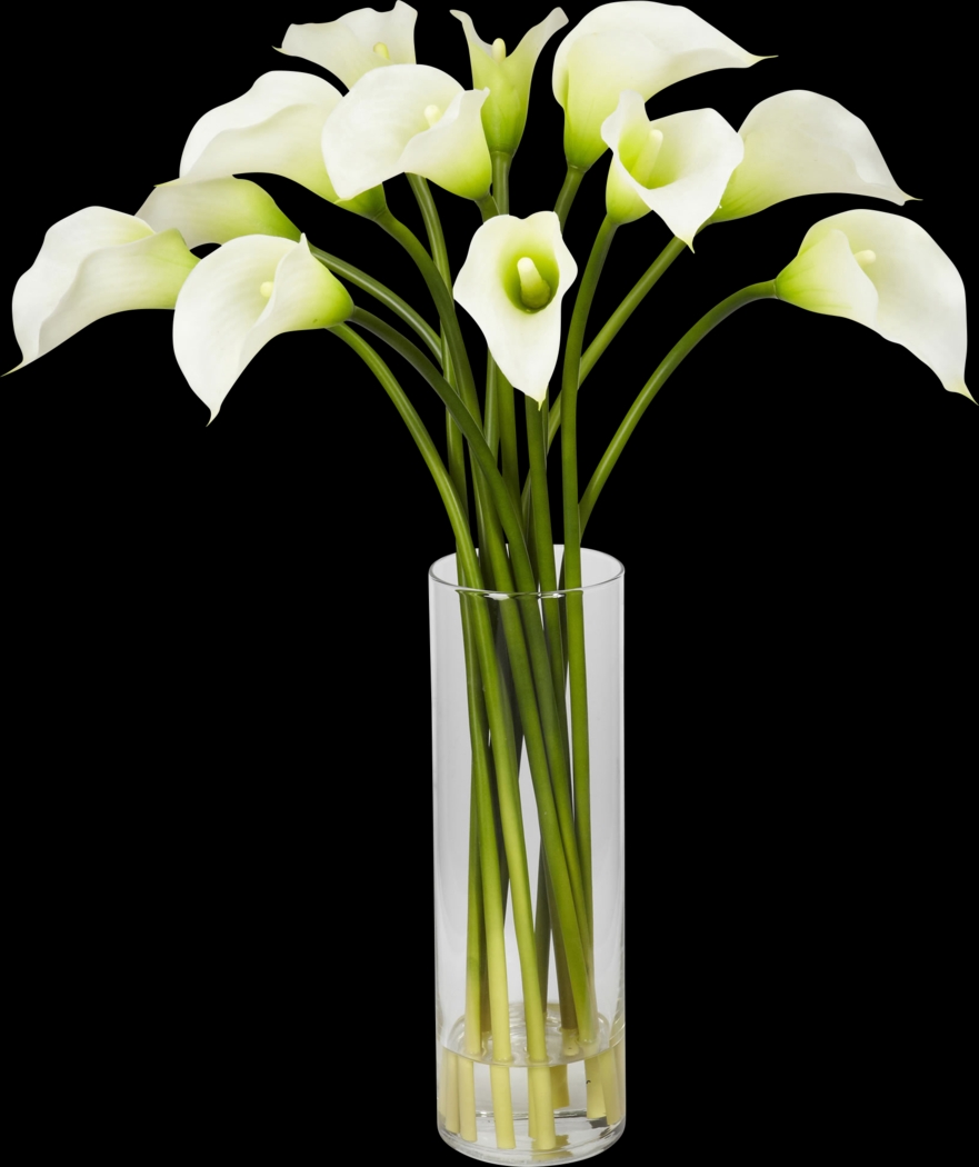 Delissa White Lily Silk Floral - Thumbnail - Image 1