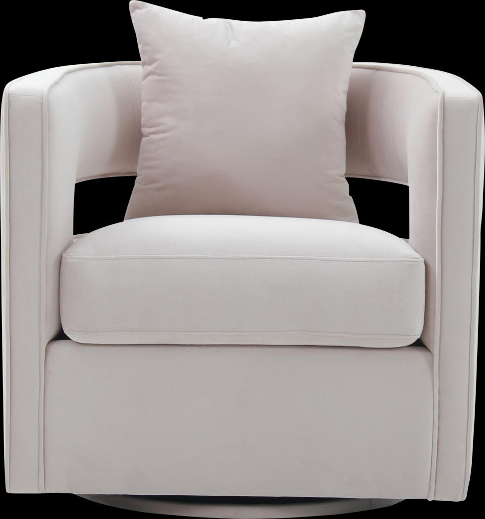 Delja Blush Accent Swivel Chair - Thumbnail - Image 2