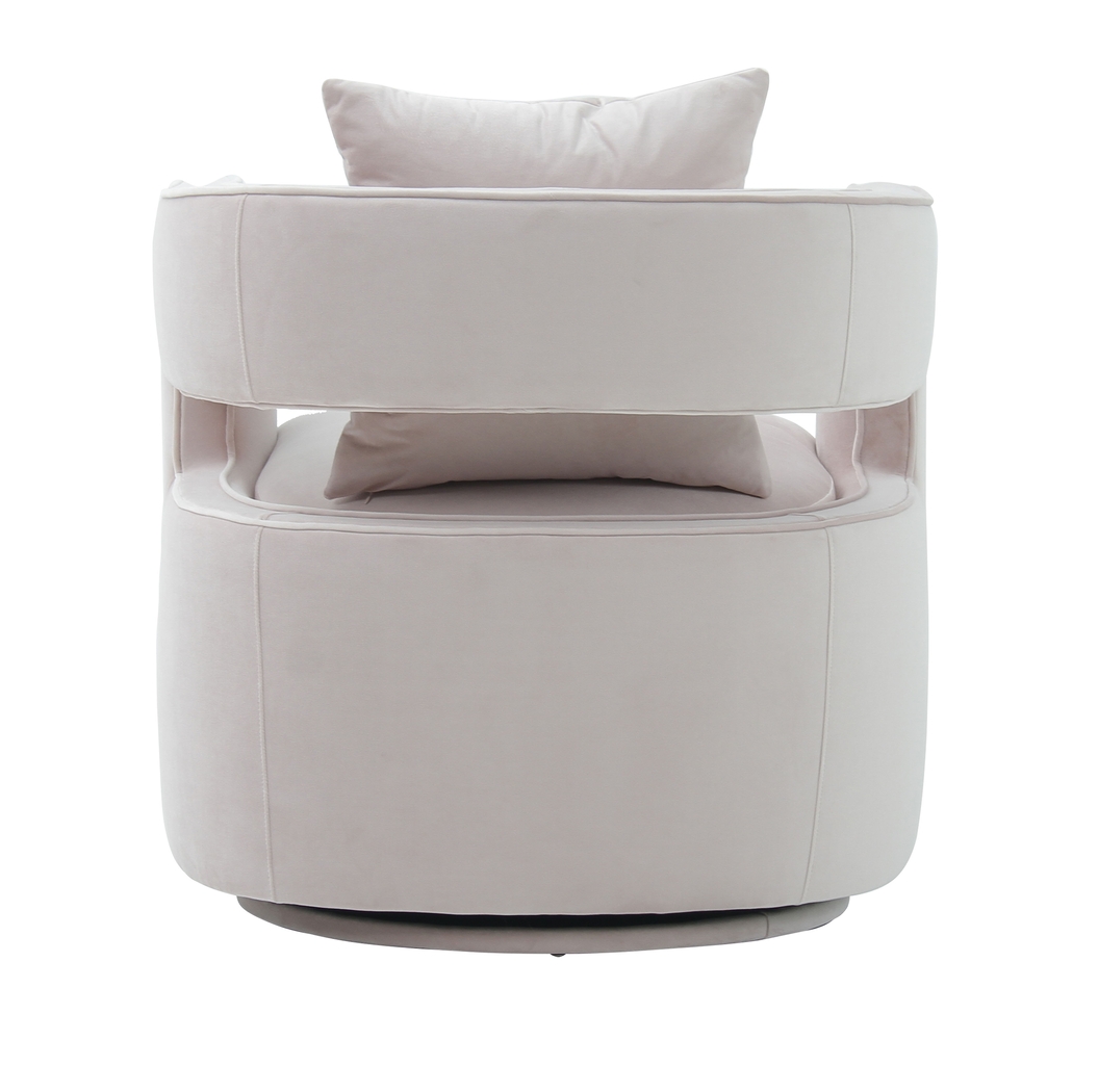 Delja Blush Accent Swivel Chair - Thumbnail - Image 3
