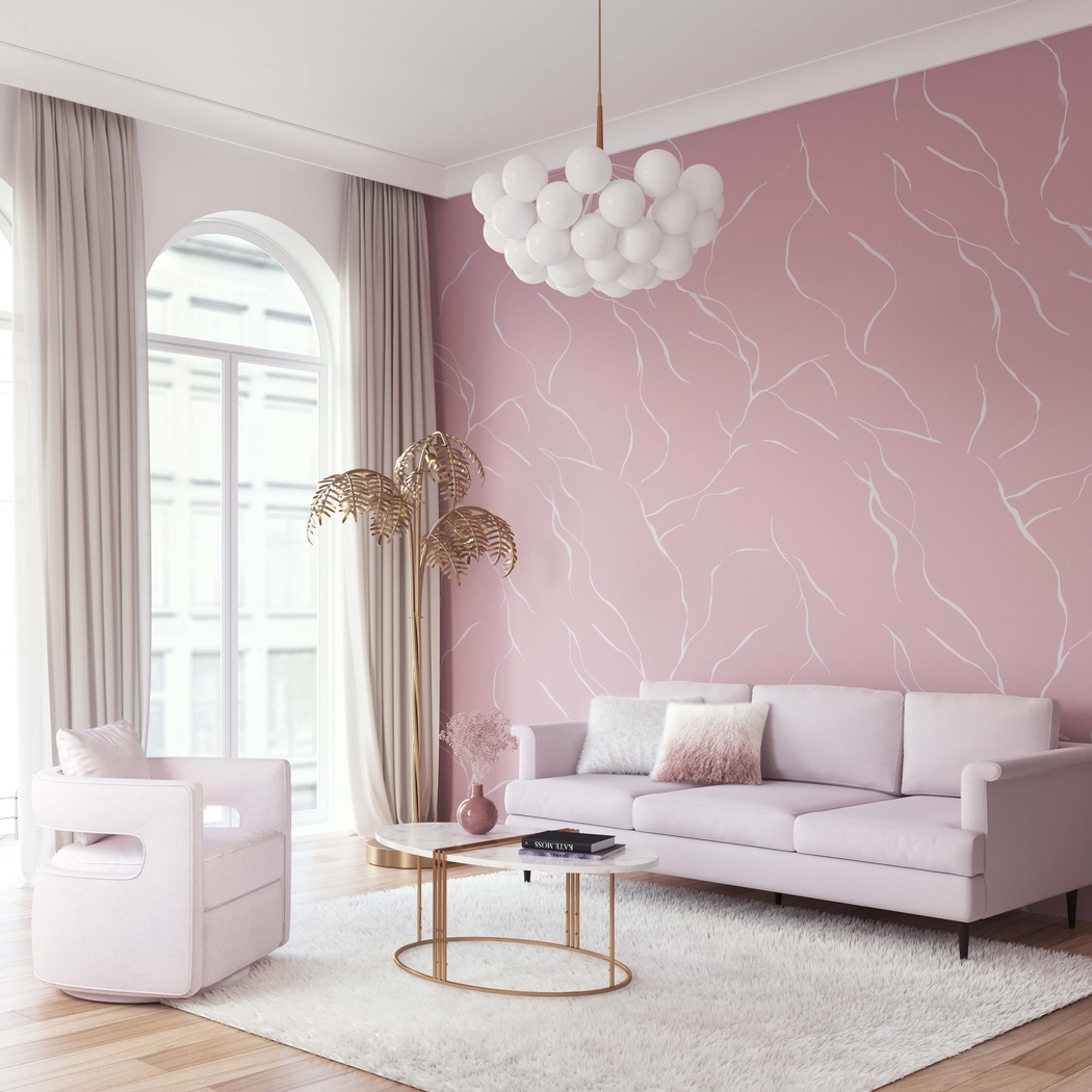 Delja Blush Accent Swivel Chair - Thumbnail - Image 5