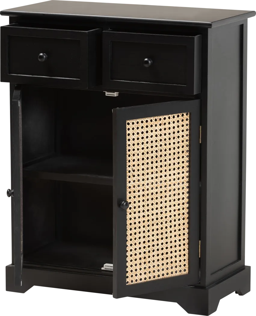 Della Lane Dark Small Brown 2 Drawer Accent Cabinet - Thumbnail - Image 2