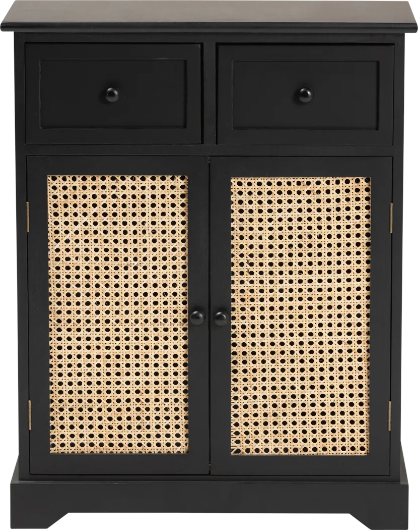 Della Lane Dark Small Brown 2 Drawer Accent Cabinet - Thumbnail - Image 3