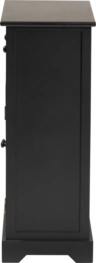 Della Lane Dark Small Brown 2 Drawer Accent Cabinet - Thumbnail - Image 4