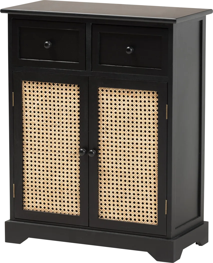 Della Lane Dark Small Brown 2 Drawer Accent Cabinet - Thumbnail - Image 1