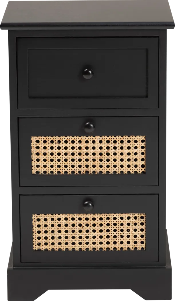 Della Lane Dark Brown 3-Drawer Accent Cabinet - Thumbnail - Image 3