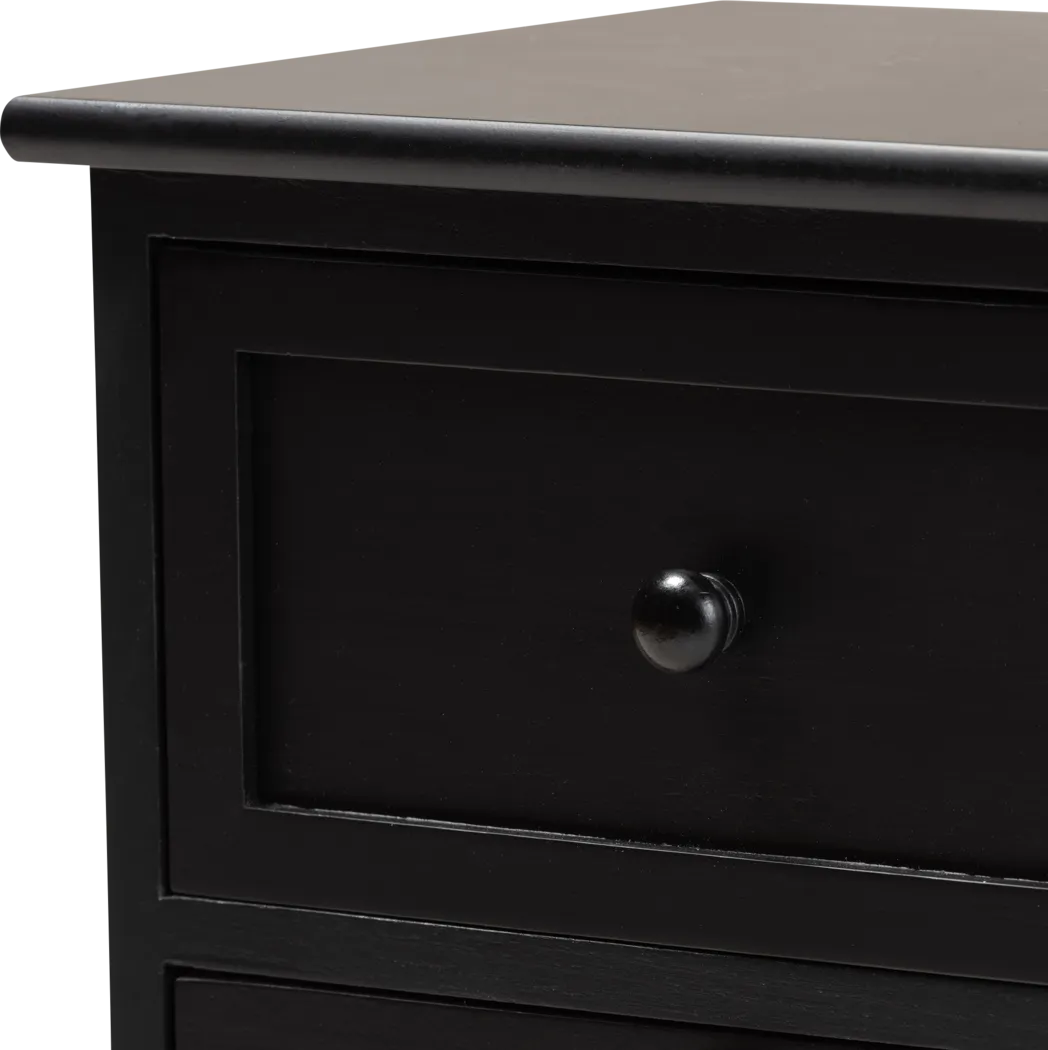Della Lane Dark Brown 3-Drawer Accent Cabinet - Thumbnail - Image 5