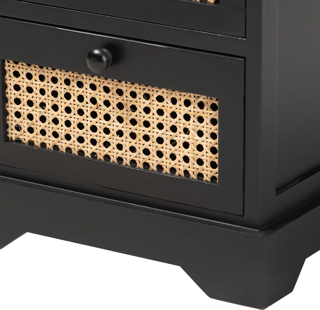 Della Lane Dark Brown 3-Drawer Accent Cabinet - Thumbnail - Image 6