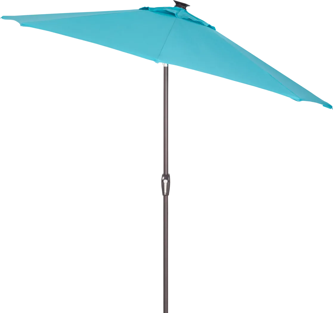 Della Luna Bronze Finish 9' Octagon Aruba Outdoor Lighted Umbrella - Thumbnail - Image 2