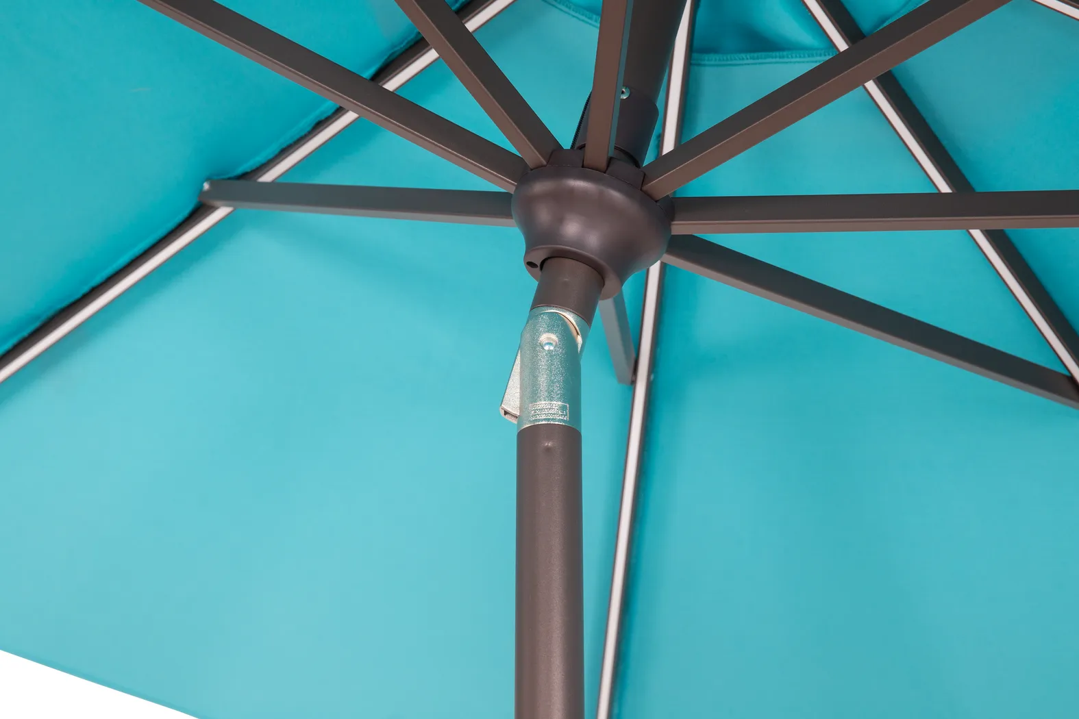 Della Luna Bronze Finish 9' Octagon Aruba Outdoor Lighted Umbrella - Image 5