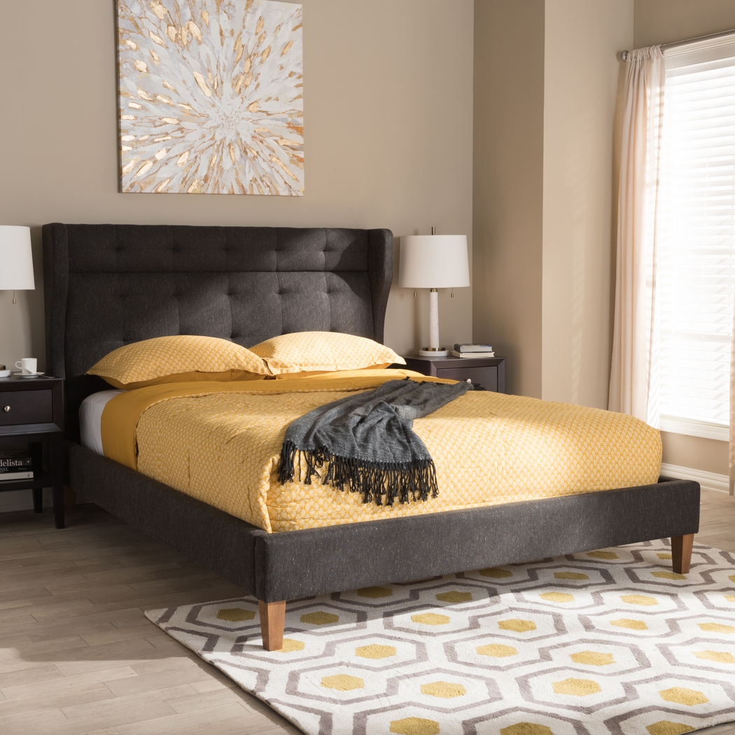 Dellfern Gray Queen Bed - Thumbnail - Image 2