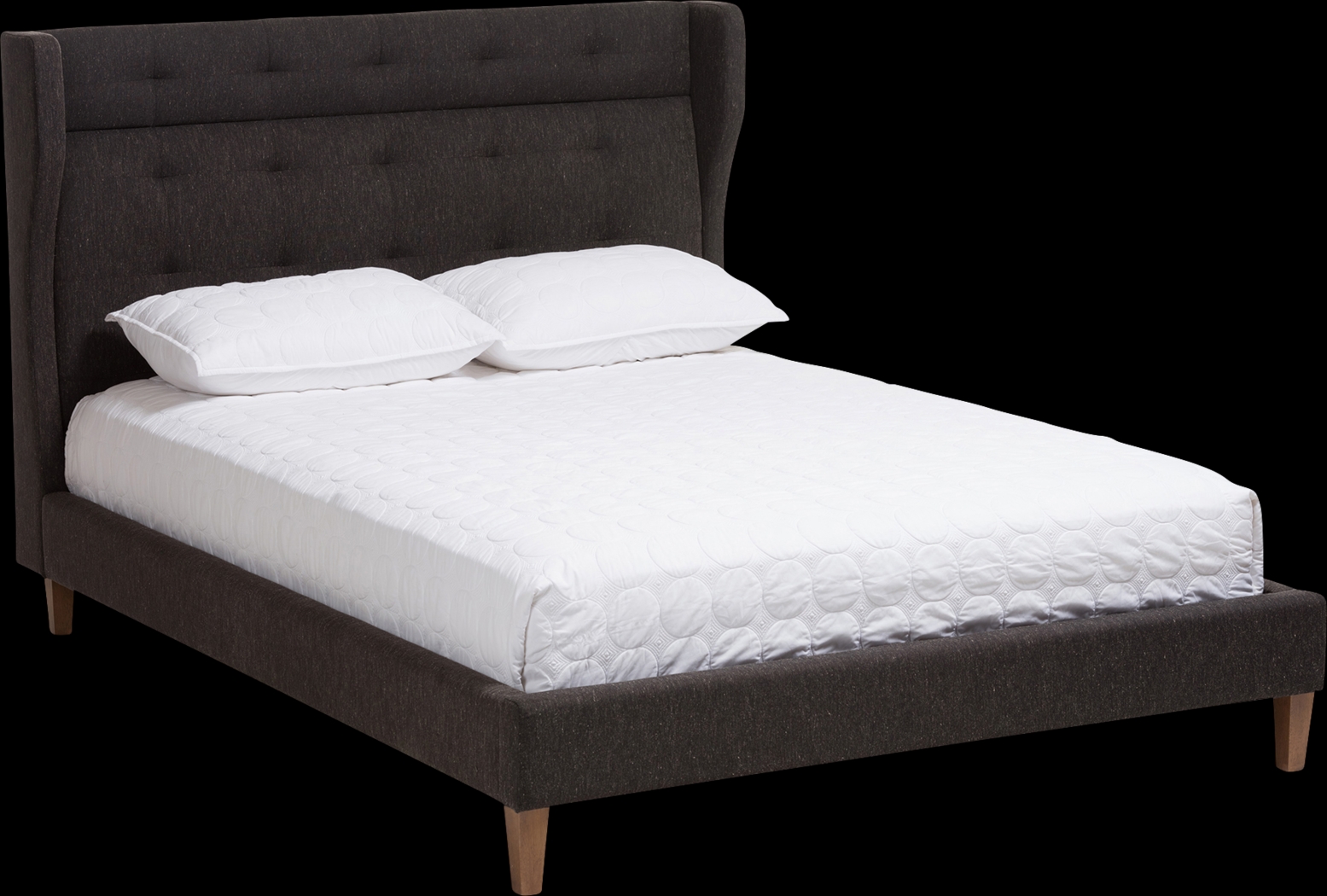 Dellfern Gray Queen Bed - Thumbnail - Image 1