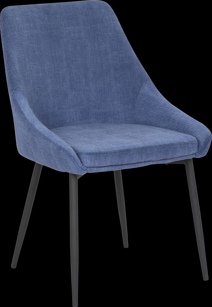 Dellrey Blue Dining Chair, Set of 2 - Thumbnail - Image 2