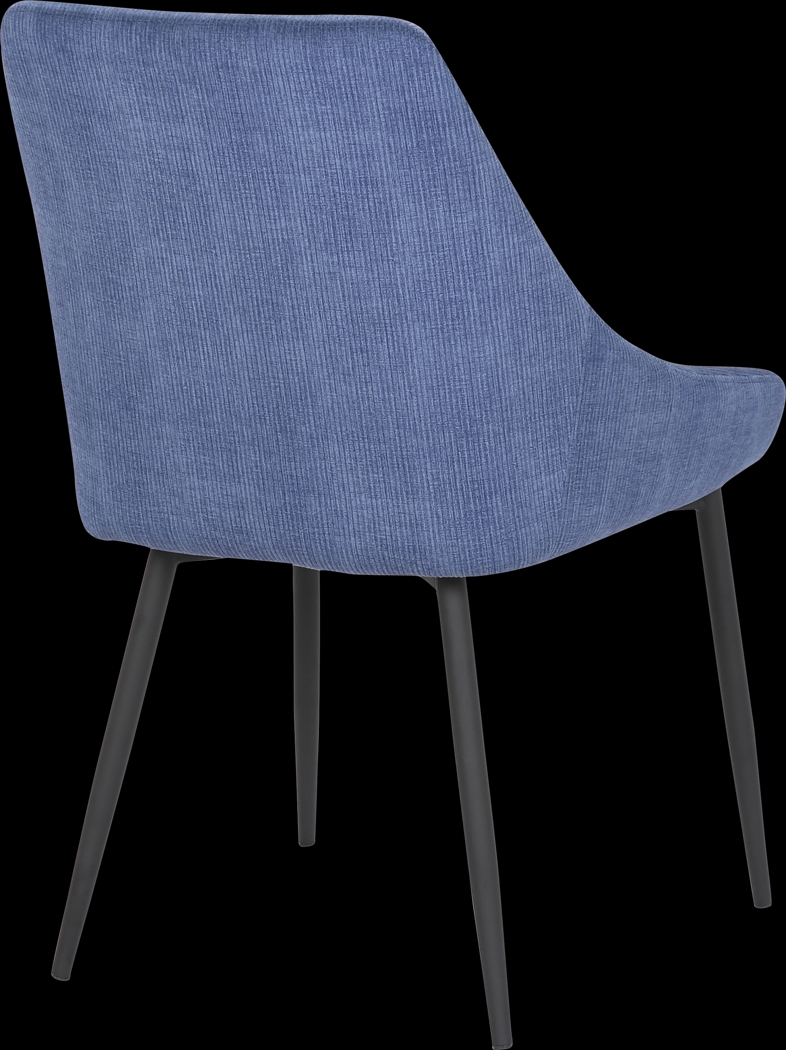 Dellrey Blue Dining Chair, Set of 2 - Thumbnail - Image 4