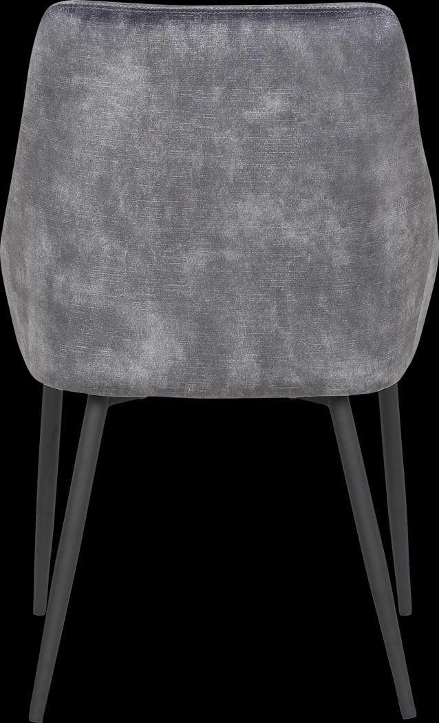 Dellrey Dark Gray Dining Chair, Set of 2 - Thumbnail - Image 5