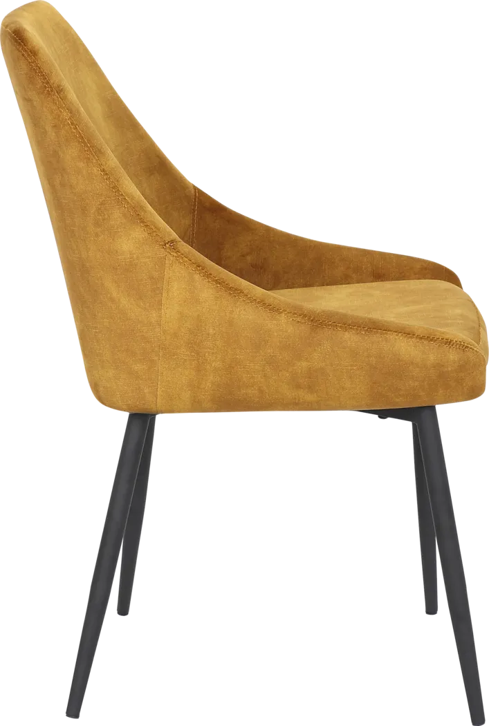 Dellrey Gold Dining Chair, Set of 2 - Thumbnail - Image 3