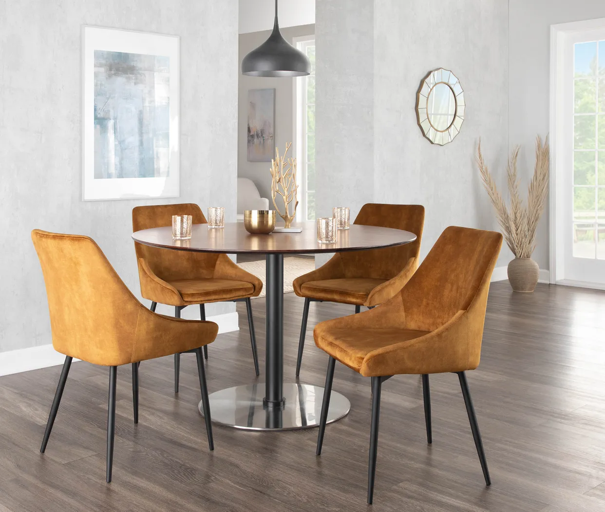 Dellrey Gold Dining Chair, Set of 2 - Thumbnail - Image 8