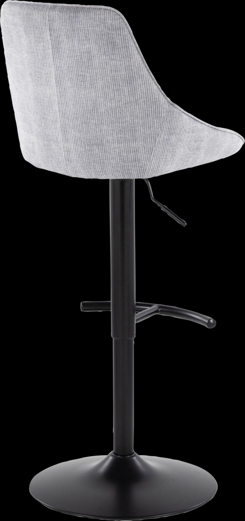 Dellrey III Gray Adjustable Barstool, Set of 2 - Thumbnail - Image 7