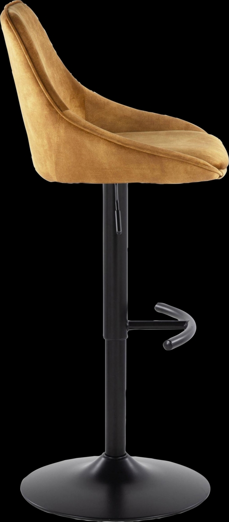 Dellrey IV Gold Adjustable Barstool, Set of 2 - Thumbnail - Image 5