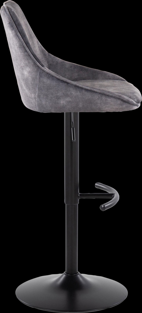 Dellrey IV Gray Adjustable Barstool, Set of 2 - Thumbnail - Image 5
