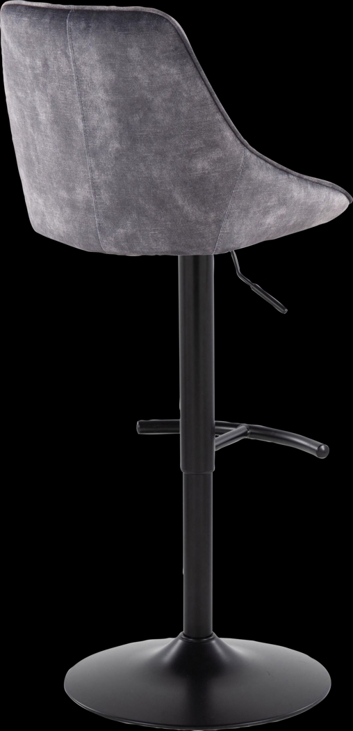 Dellrey IV Gray Adjustable Barstool, Set of 2 - Thumbnail - Image 6