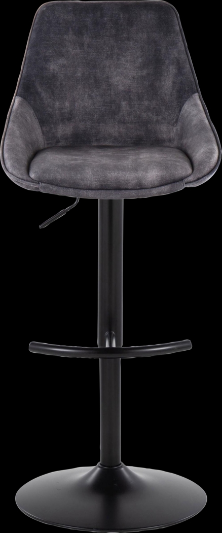 Dellrey IV Gray Adjustable Barstool, Set of 2 - Thumbnail - Image 7