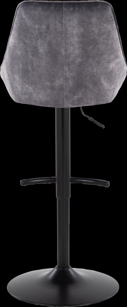 Dellrey IV Gray Adjustable Barstool, Set of 2 - Thumbnail - Image 8