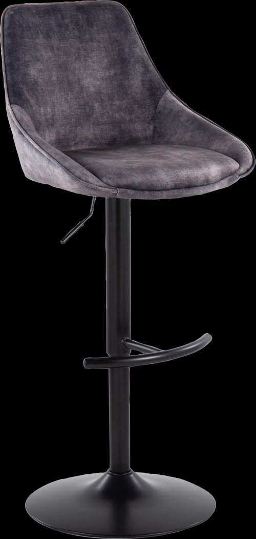 Dellrey IV Gray Adjustable Barstool, Set of 2 - Thumbnail - Image 9