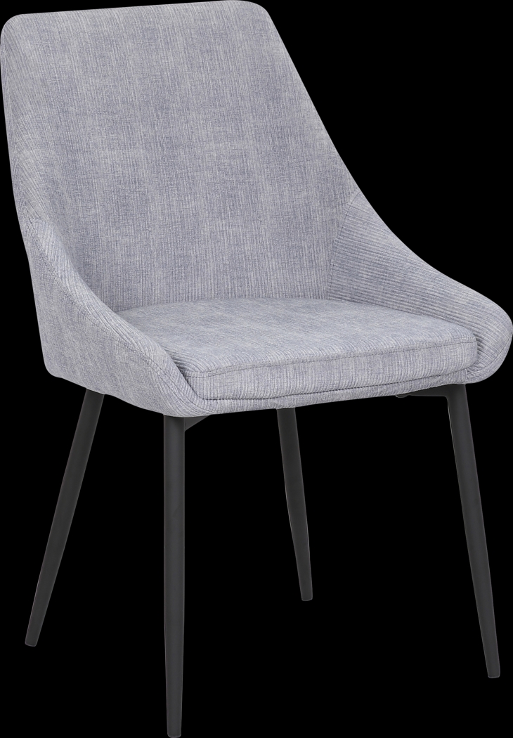 Dellrey Light Gray Dining Chair, Set of 2 - Thumbnail - Image 2