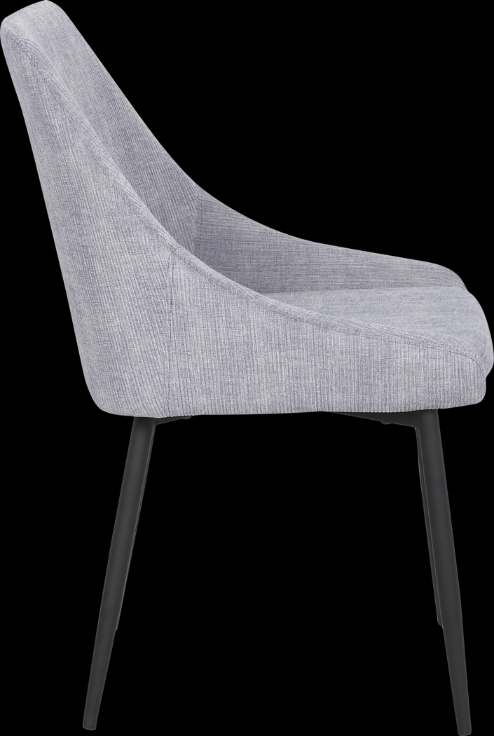 Dellrey Light Gray Dining Chair, Set of 2 - Thumbnail - Image 3