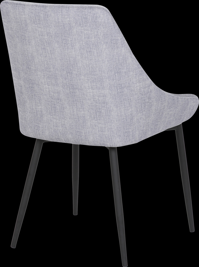 Dellrey Light Gray Dining Chair, Set of 2 - Thumbnail - Image 4