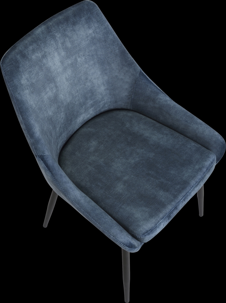 Dellrey Navy Dining Chair, Set of 2 - Thumbnail - Image 7