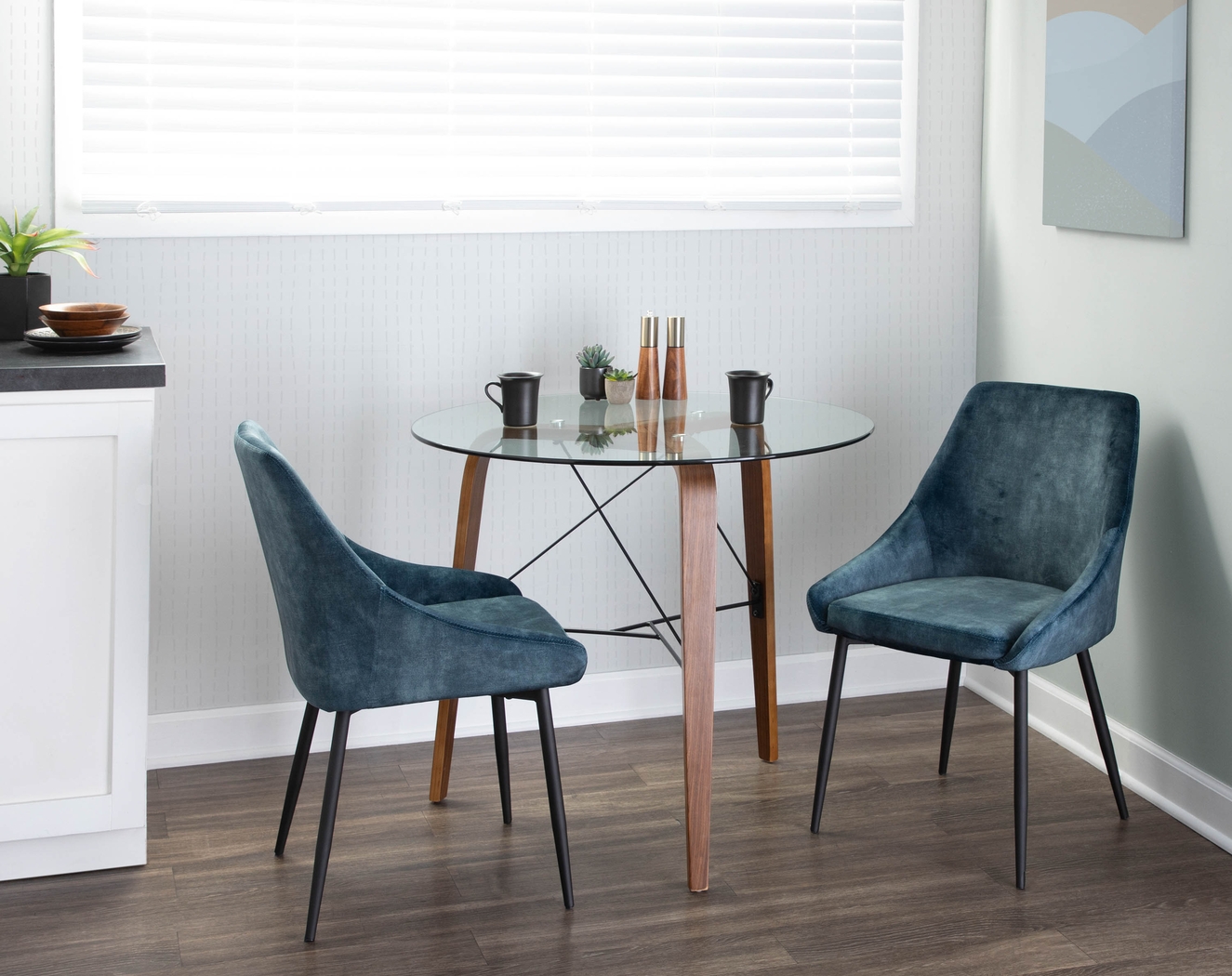 Dellrey Navy Dining Chair, Set of 2 - Thumbnail - Image 10