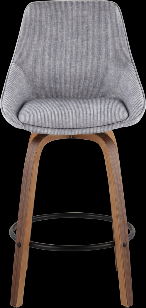 Dellrey Silver Counter Height Stool, Set of 2 - Thumbnail - Image 6