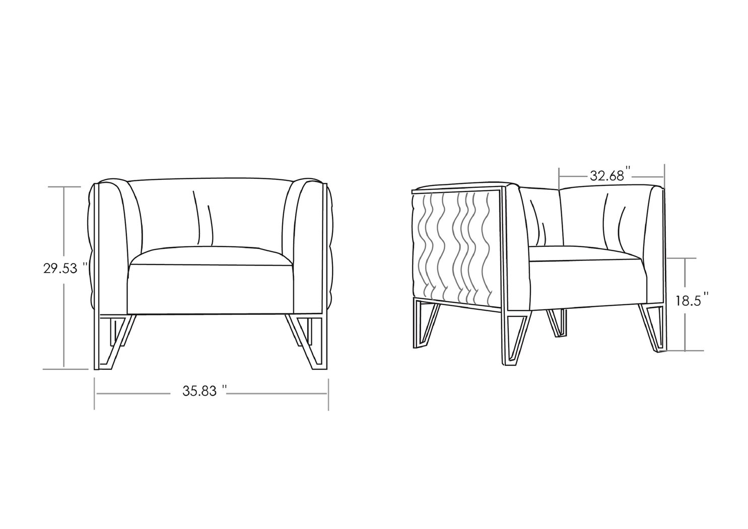 Dellsway Gray Accent Chair - Thumbnail - Image 8