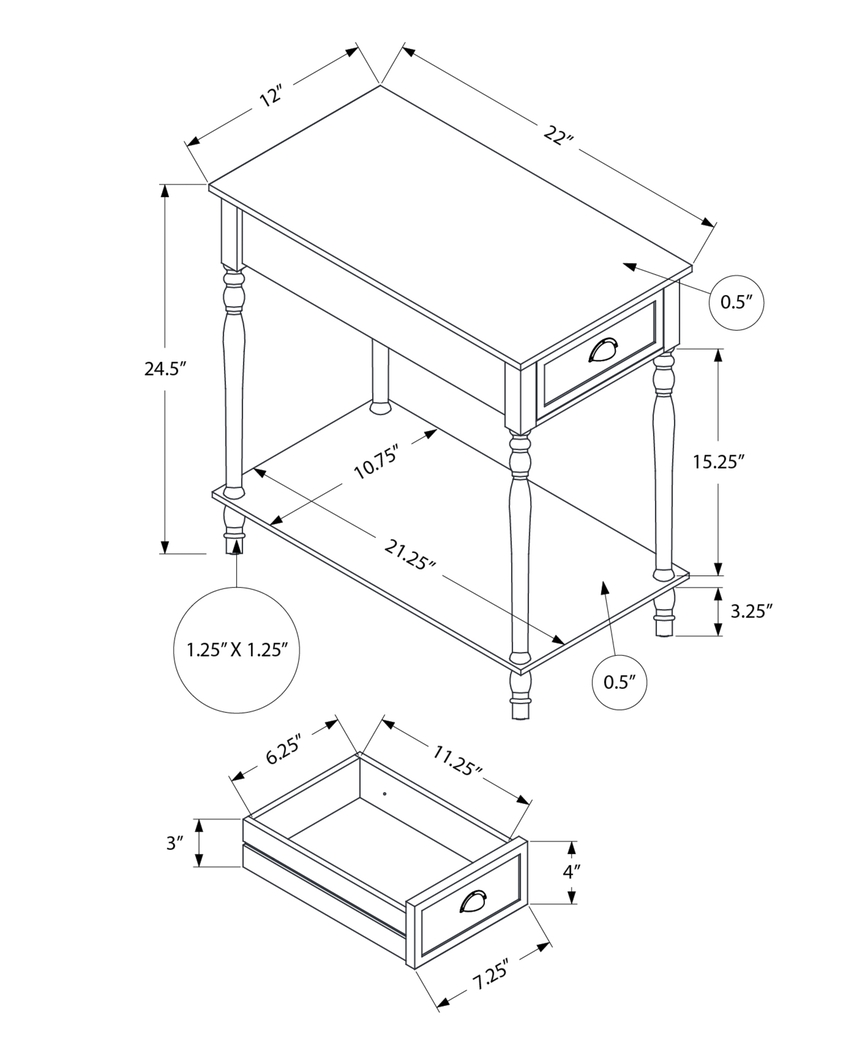 Dellview Green Accent Table - Thumbnail - Image 4