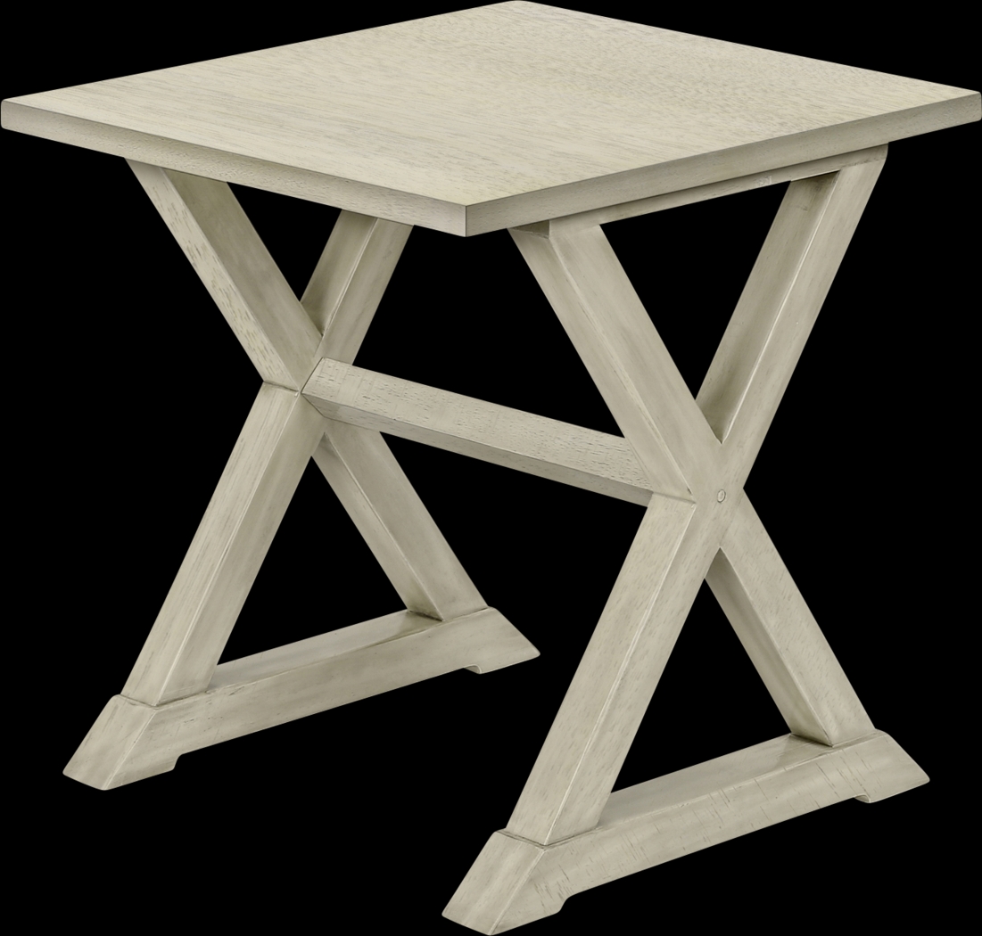 Delmina White End Table - Thumbnail - Image 7