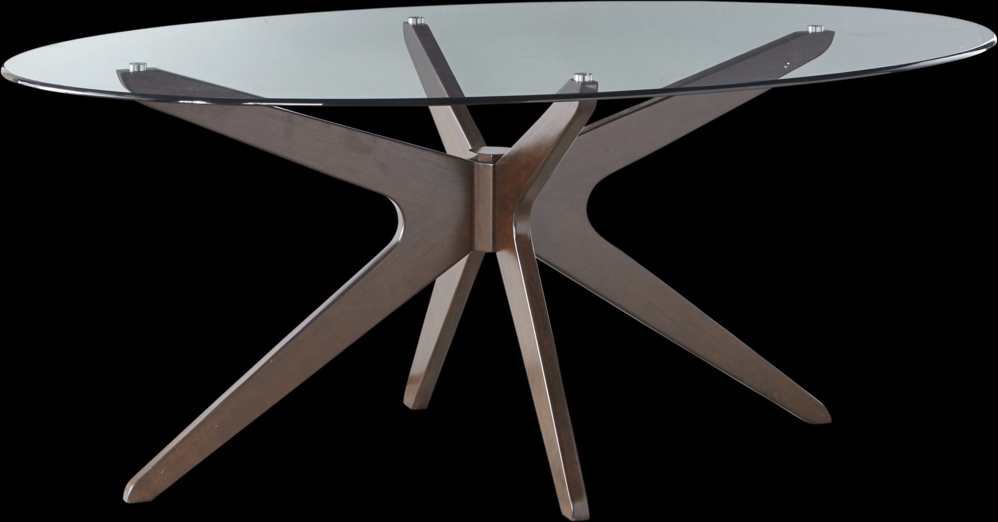 Delmon Walnut Oval Table - Thumbnail - Image 1