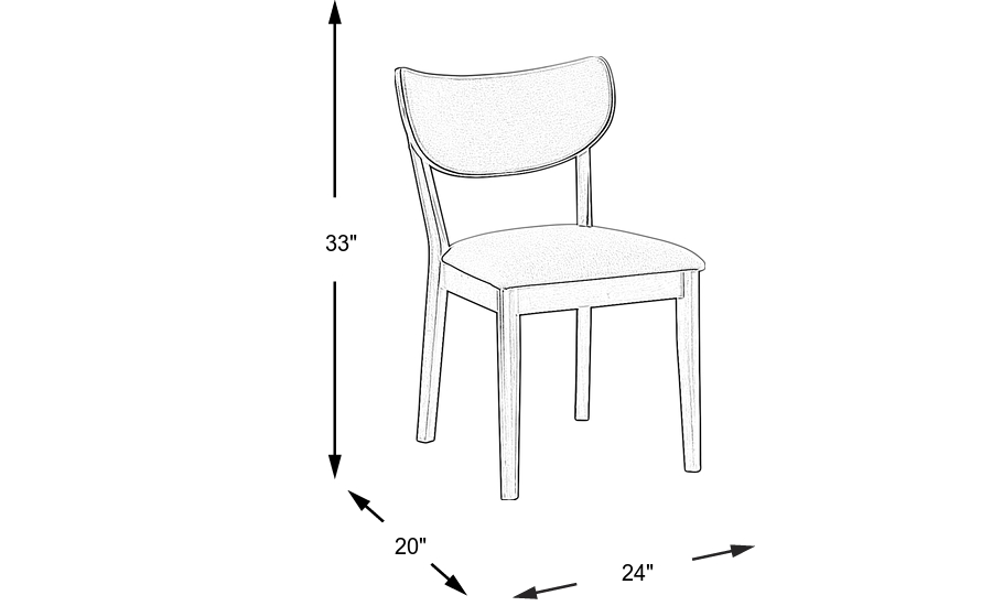 Dimension Image. Please refer to the Dimension Tab on this page for dimension details.
