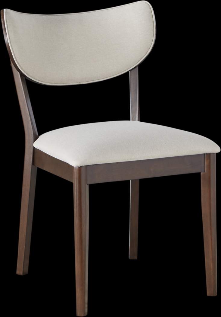 Delmon Walnut Side Chair - Thumbnail - Image 1