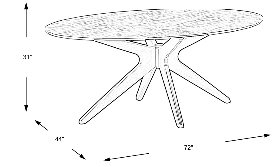Dimension Image. Please refer to the Dimension Tab on this page for dimension details.