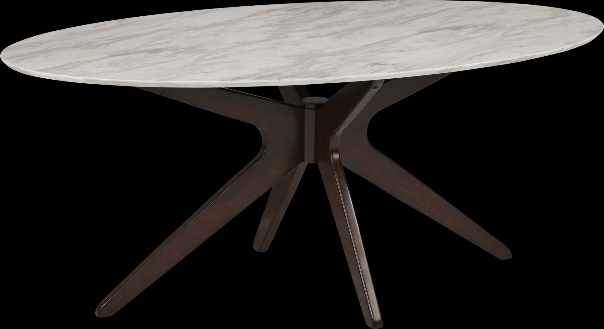 Delmon White 5 Pc Oval Dining Set with Charcoal Chairs - Thumbnail - Image 2