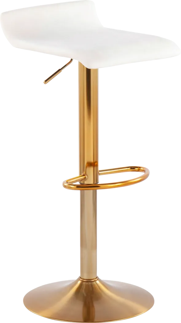 Delmonde Cream Barstool, Set of 2 - Thumbnail - Image 2