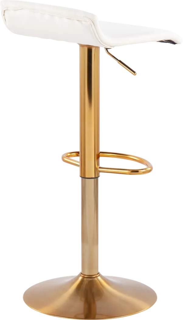 Delmonde Cream Barstool, Set of 2 - Thumbnail - Image 4