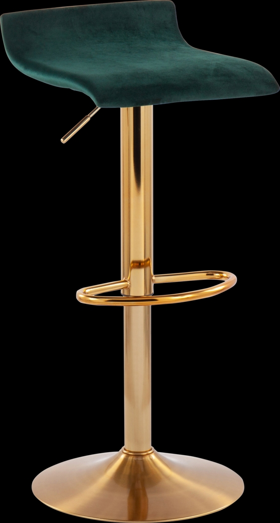 Delmonde Green Barstool, Set of 2 - Thumbnail - Image 2