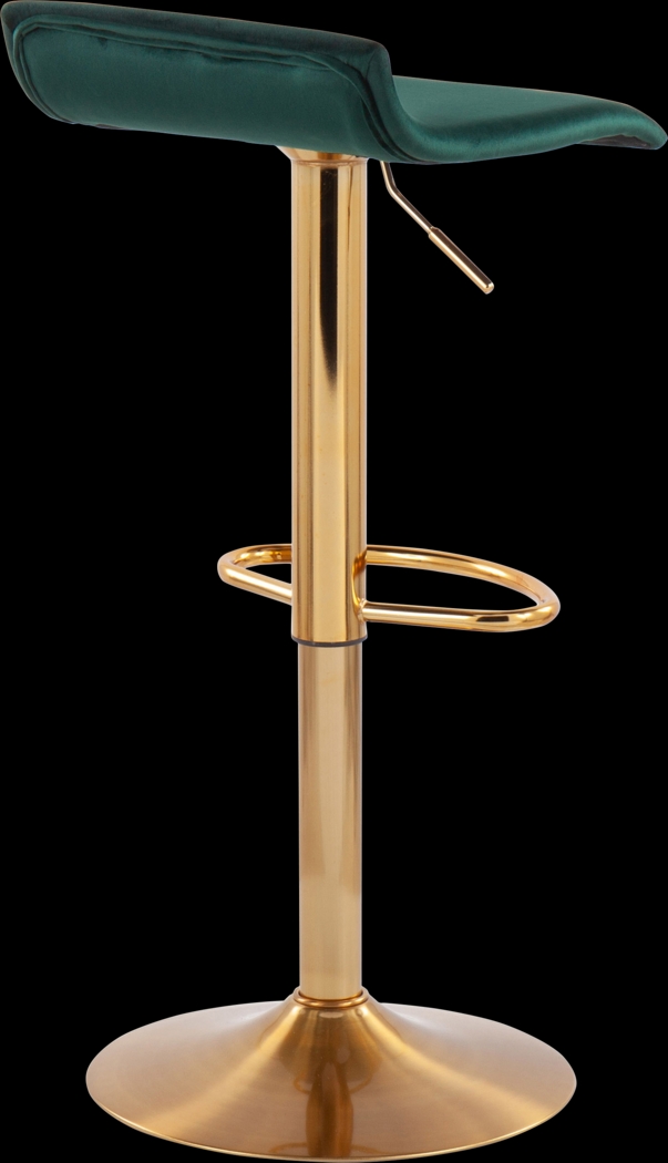 Delmonde Green Barstool, Set of 2 - Thumbnail - Image 4