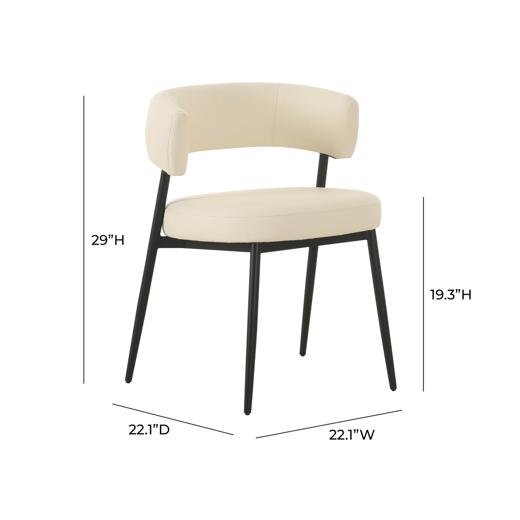 Deloice Cream Dining Chair - Thumbnail - Image 6