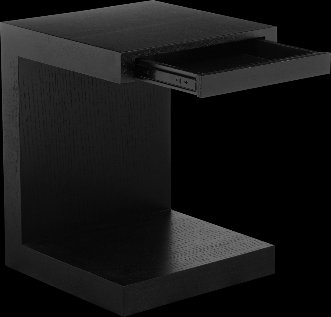 Delong Black Accent Table - Thumbnail - Image 3