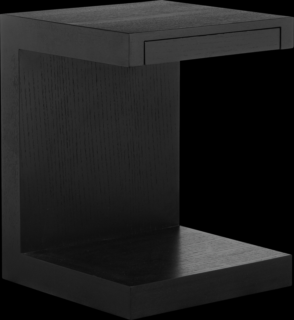 Delong Black Accent Table - Thumbnail - Image 1